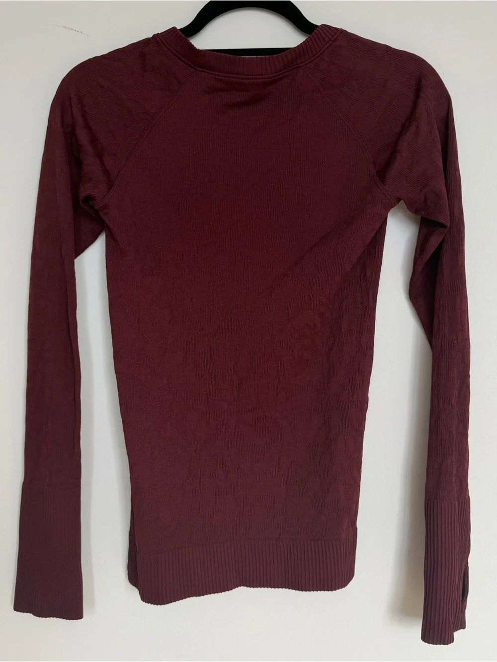 Lululemon Rest Less Long Sleeve Pullover Garnet Burgundy Size 4